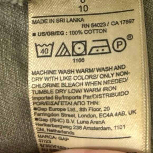 Gap Mid Rise Loose Kathi Cargo Pants Olive Green Women 6 Utility Grunge Urban - Picture 13 of 13